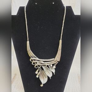 Vintage Silver Tone Choker Necklace